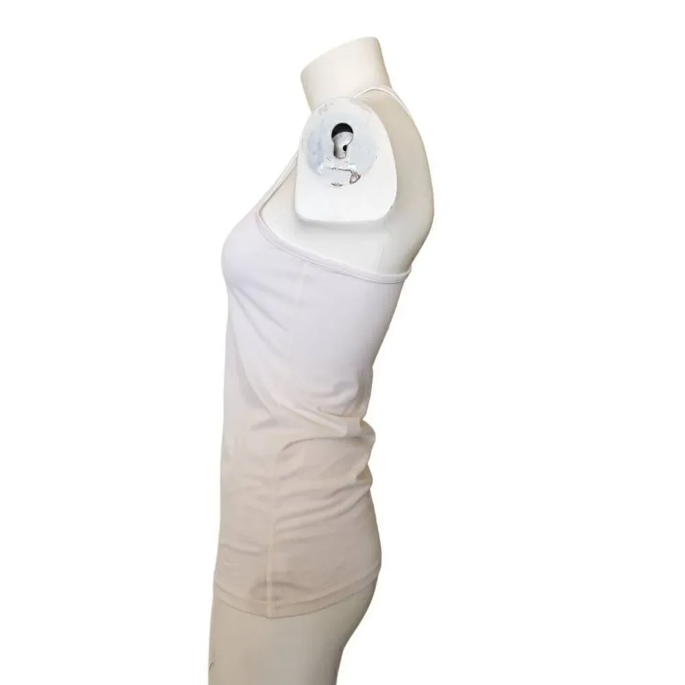 Nike dri-fit white racerback athletic sporty tank top